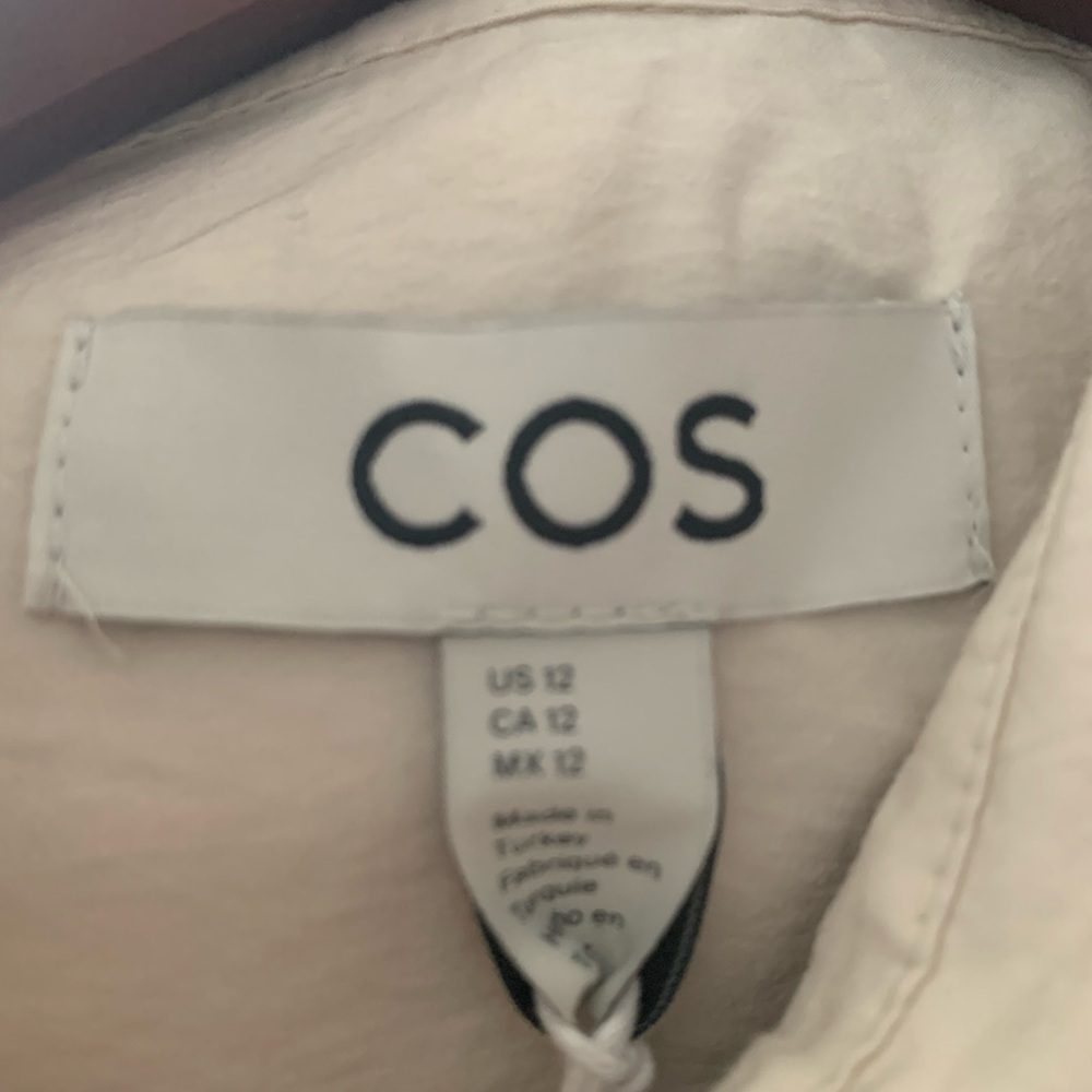 COS Cream Button-Up Shirt - Picture 3 of 9